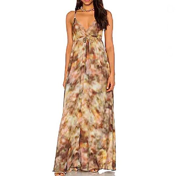 REVOLVE Dresses & Skirts - REVOLVE L’ AGENCE Maxi Dress Sashi Tie Dye Beach Coastal Boho Wedding Guest
